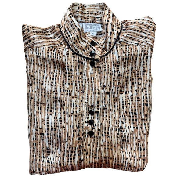 Anne Klein for New Aspects Vintage Button-Down Blouse - Size 6 - Picture 1 of 14
